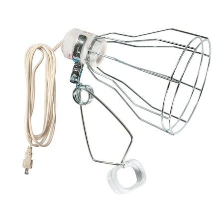 Southwire 324SW Porcelain Socket with Heavy-Duty Clamp and Bulb Protector 324